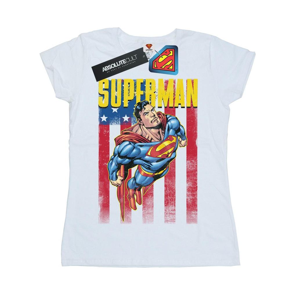 DC Comics Womens/Ladies Superman Flight Cotton T-Shirt