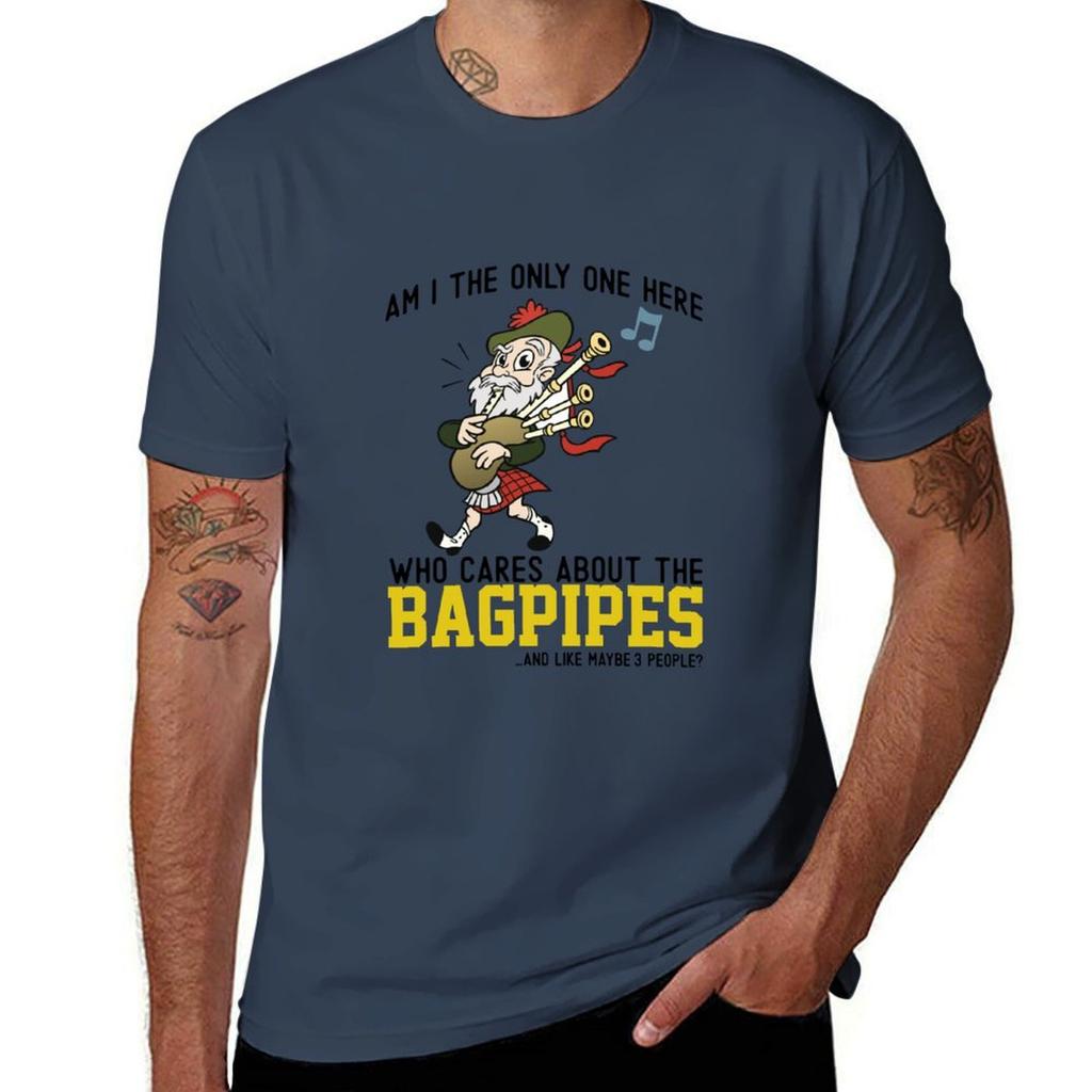 t graphic custom T-Shirt  Bagpipe for print Friends funny t shirts man shirt