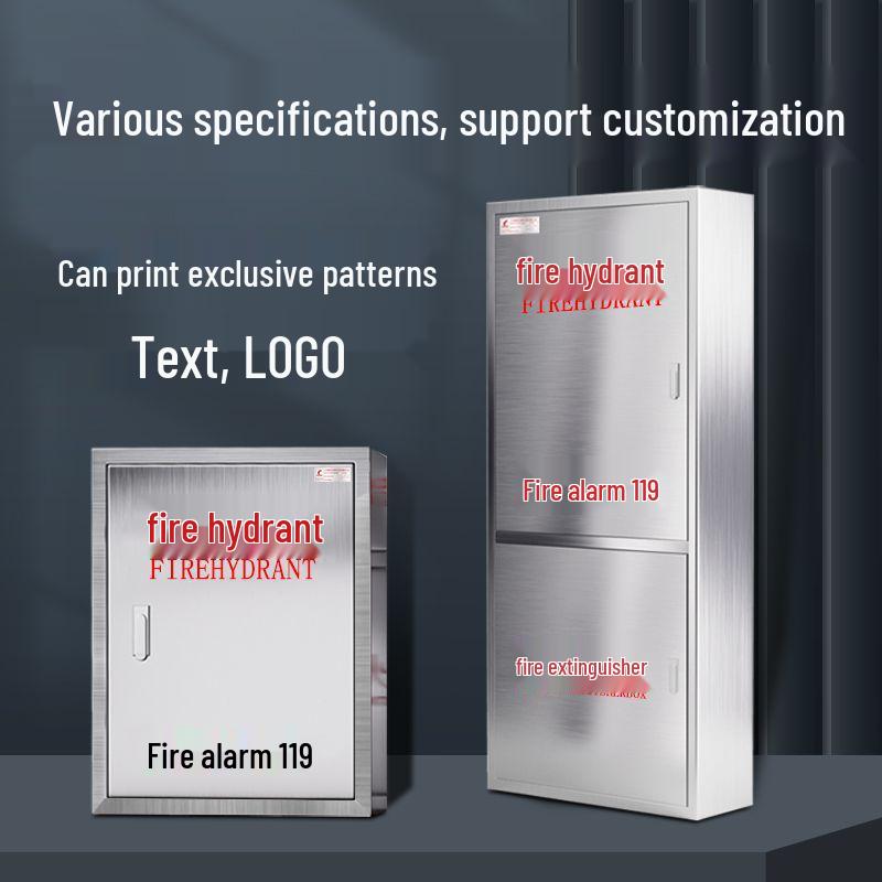 Ящик для пожарного гидранта из нержавеющей стали 201 - Утолщенный ящик для хранения пожарного оборудования для внутреннего/наружного использования
