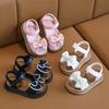 Children's Princess Sandals New Summer Non-Slip Soft Sole Girls' Big Kids Bowknot Girls' Shoes Baby Beach Sandals