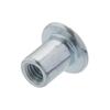 Nakrętka z łbem płaskim m5 x 11, stal ocynkowana, 50 sztuk, tulejka meblowa, imbus 5 mm