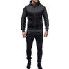 Мужская осенне-зимняя толстовка с капюшоном и штанами, спортивный костюм, спортивный костюм