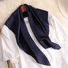 New Fashion Summer Silk Square Scarf Solid Women Satin Neck Hair Tie Band Soft Beach Hijab Head Female Foulard Free Shiping