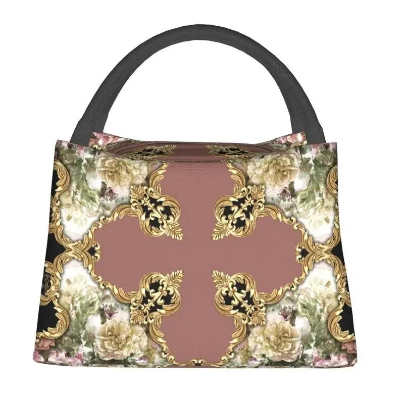 Барокко Искусство Живопись Термоизолированные Сумки Для Обеда Женщины Многоразовый Обед Сумка Для Офиса Уличное Хранение Еды Коробка Для Еды