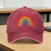 LGBTQ Rainbow Flag Gay Pride LGBT Awareness Ally Vintage Sun Baseball Cap  Unisex-Teens Trucker Hat Breathable Baseball Caps