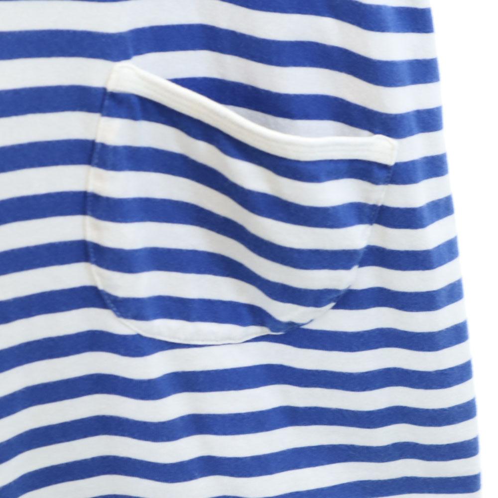 Marimekko Узор с бордюром Комбинезон с длинным рукавом 160 Синий x белый Детский Б/у