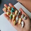 Кулон Серия Животные с Цирконами и Эмалевой Росписью, Стойкое Покрытие 14K Золотом
