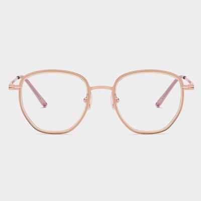 LOOKING4U NeoRetro B374 C1 Очки цвета розового золота с блокировкой синего света