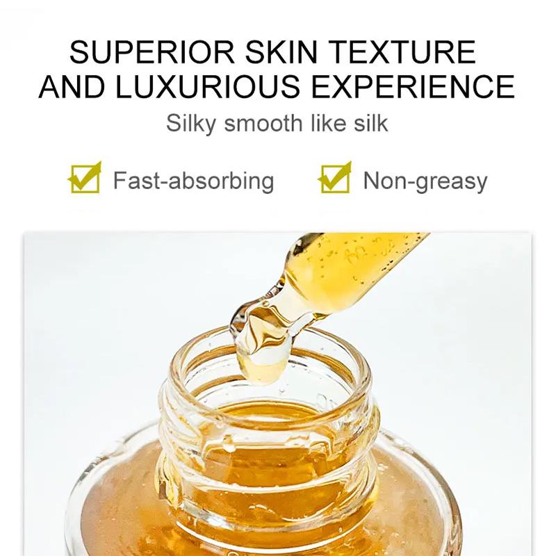 AUQUEST Сыворотка для лица с куркумой, отбеливающая веснушки, удаляет темные пятна, увлажняющая гиалуроновая кислота, антивозрастной уход за кожей лица, 40 мл