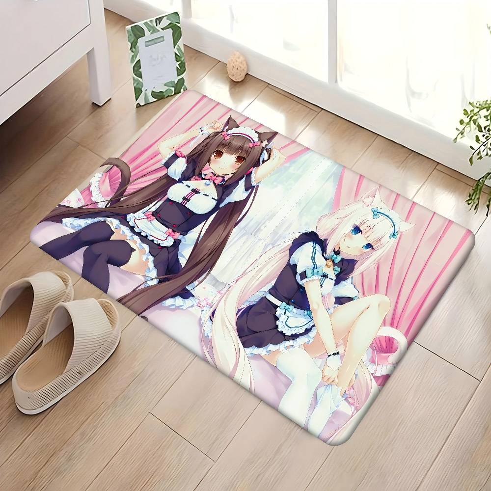Nekopara Anime Room Mats Retro Multiple Choice Living Room Kitchen Rug Non-Slip Welcome Rug