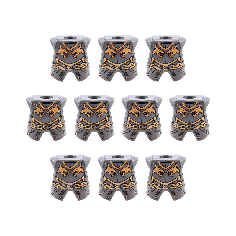 MOC Средневековый Военный Замок Оружие Римский Рыцарь Шлем Щит Аксессуары Строительные Блоки Зеленый Дракон Лев Крестоносец Кирпичи Игрушка