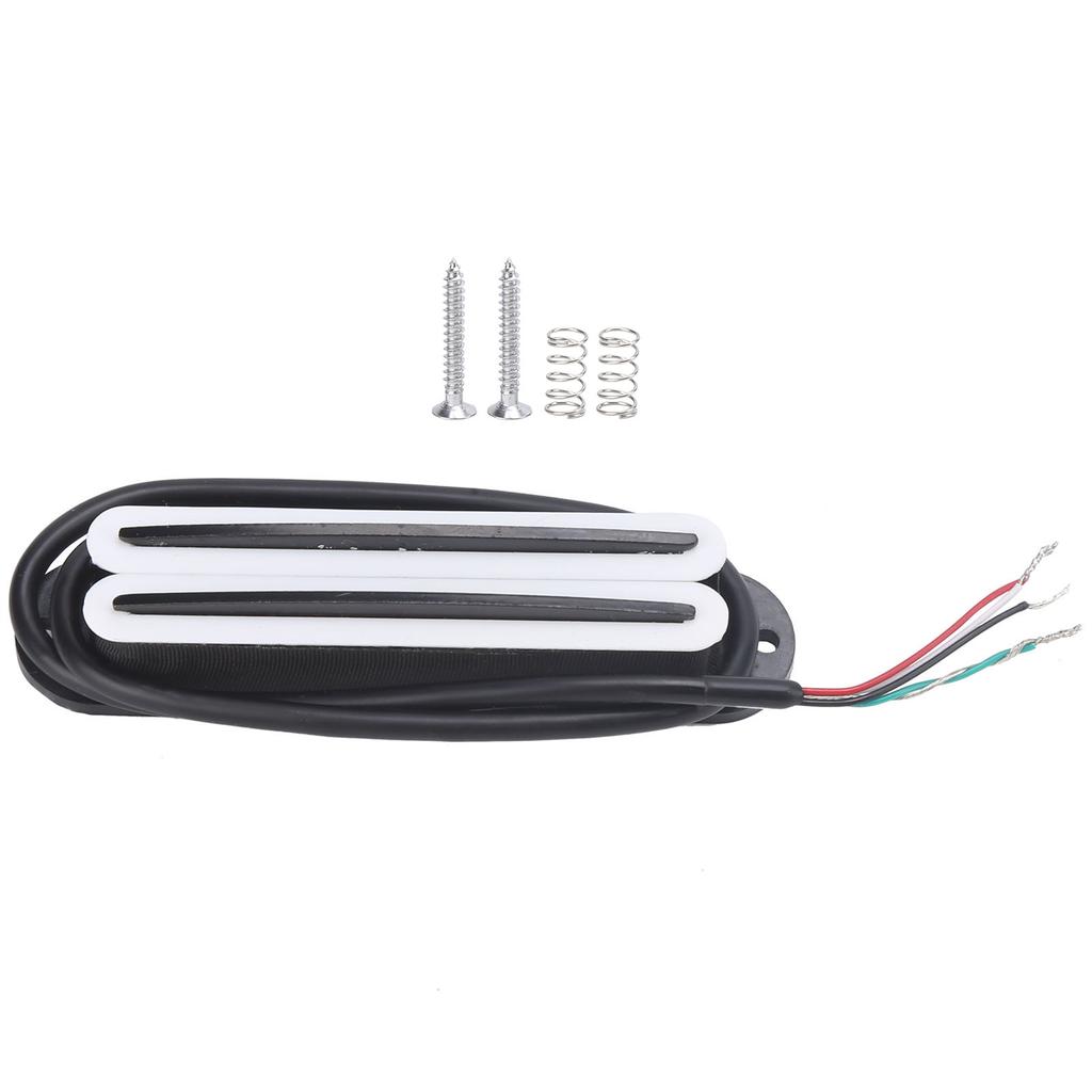 11K Dual Hot Rail Humbucker Pickup Ceramic Magnet ABS Аксессуары для электрогитары Белый Черный рельс