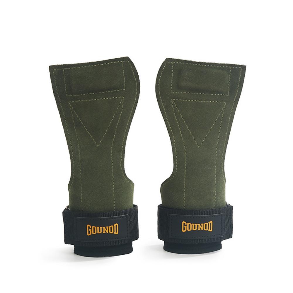 1 пара защитных накладок из воловьей кожи для ладоней, нескользящий подъемный ремень, защита запястья, аксессуары для фитнеса