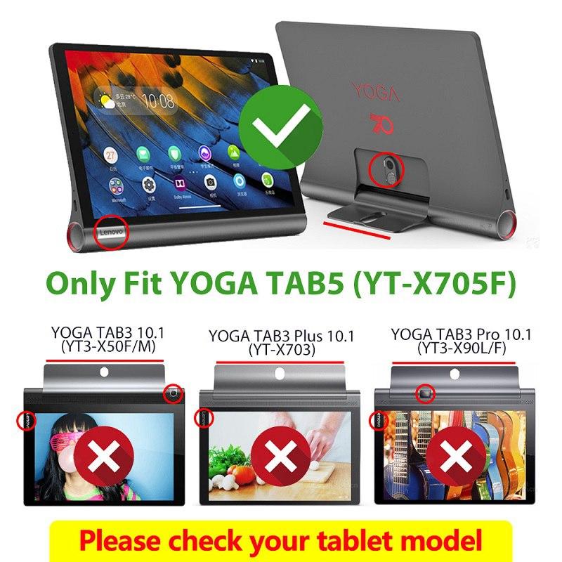 Для Lenovo Yoga Smart Tab YT-X705F 2019 Чехол-подставка для Lenovo Yoga Tab 5 10,1 дюйма, мягкий силиконовый чехол для безопасности ребенка