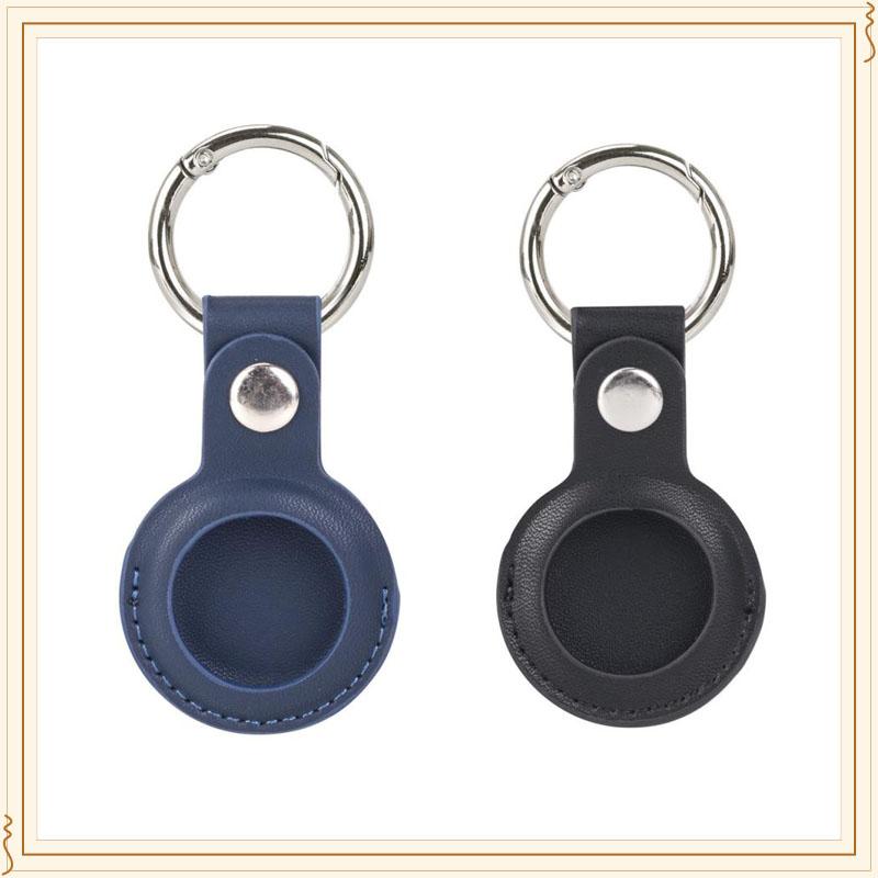 1/2pcs PU Leather Case for Apple Airtags Cover with Keychain Air Tag Holder Animal Tracker Accessories Protective Shell