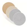 4Pcs Round Shape Trivets for Hot Dishes 18-33cm Woven Pot Holders Table Placemats Set  Farmhouse