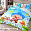 Custom Name Text 3Pcs Bedding Set El Payaso Plim Plim Duvet Cover And Two Pillowcases