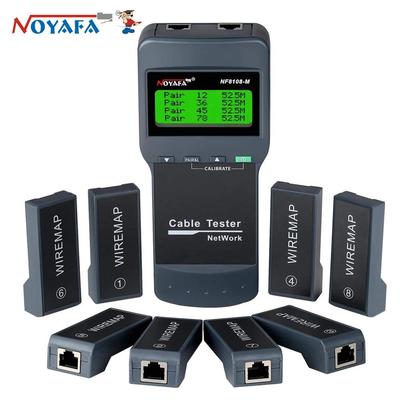 NOYAFA NF-8108M тестер сетевого кабеля профессиональный тестер RJ45 Измерение длины кабеля Многофункциональные инструменты для сети PoE