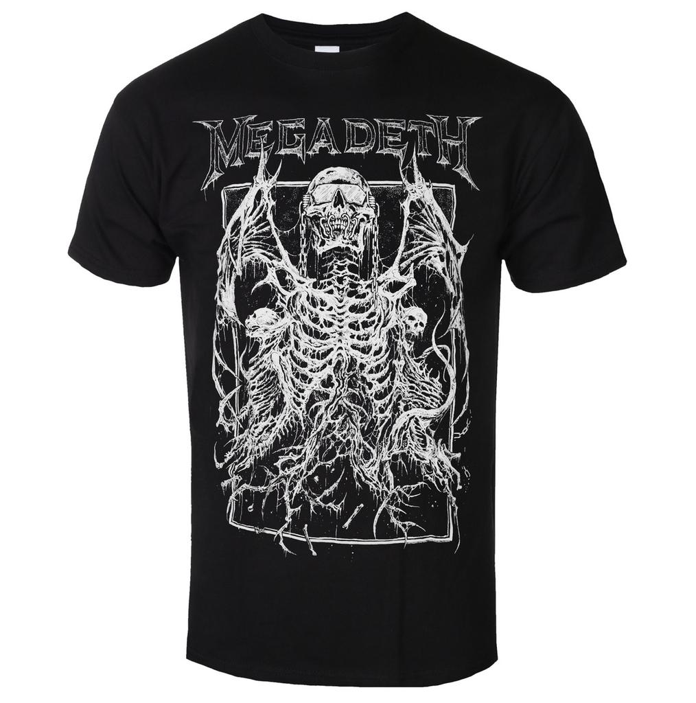 Yk Megadeth Graphic Cotton Tshirt Unisex Summer Short Sleeve Fashion Brand Tee Luxury Casual Vintage Tees