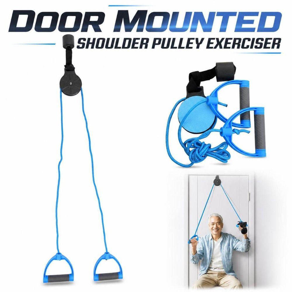 Adjustable Door Mounted Pulley Trainer Sturdy Upper Arm Pulley Kit Home Use