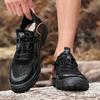 Men's Casual Shoes Leather Mesh Sneakers Outdoor Shoes