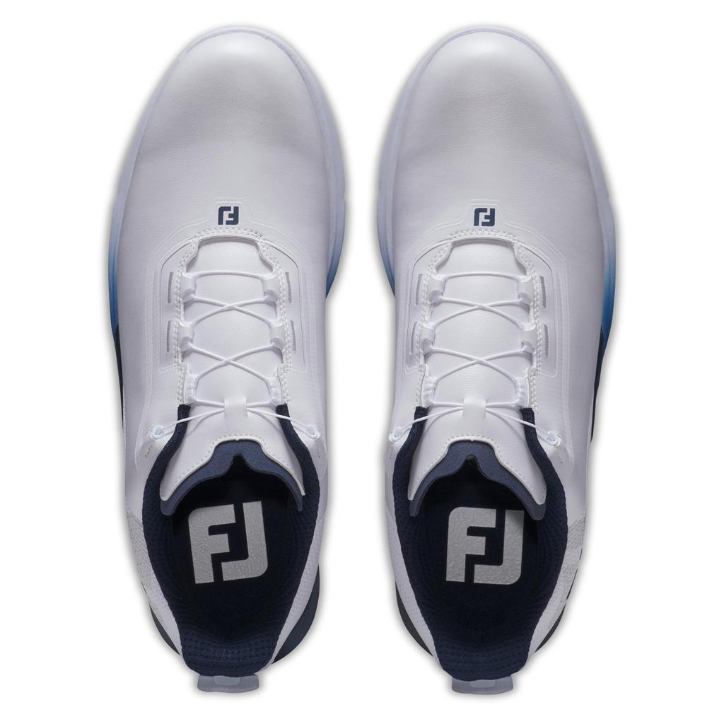 Мужские гольф-туфли FootJoy FJ Fuel BOA 3E, Бело-темно-синие, 27,0 см,