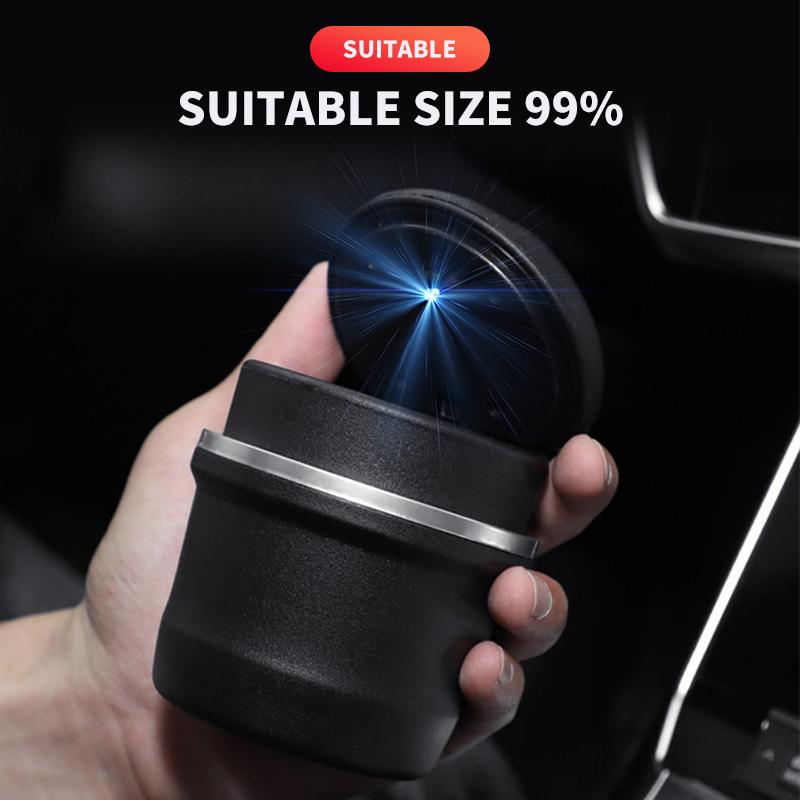 Car Ashtray Portable LED Smoke Cigarette Ash Holds Cup Light Indicator Ashtray for Mercedes Benz W211 W212 W210 W221 CLA CLK GLK