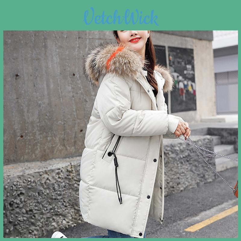 Premium Quality In The Long Section Of Down Cotton Women's Fashion Thickening Casual Wind Coats For All Occasions