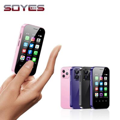 Soyes Мини-смартфон XS14 PRO 4G, 3,0-дюймовый четырехъядерный процессор Android 9,0, 3 ГБ/4 ГБ ПЗУ, 64 ГБ/128 ГБ, Face ID, 2600 мАч, OTG, мобильный телефон с двумя SIM-картами