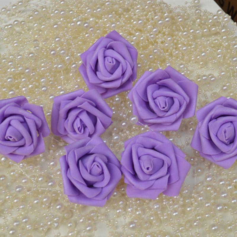 Модный декор для вечеринки, букет искусственных роз, сделай сам, домашний искусственный ПЭ-бутоны для вечеринки, пенопластовые цветы 6 см, свадьба, 10 шт.