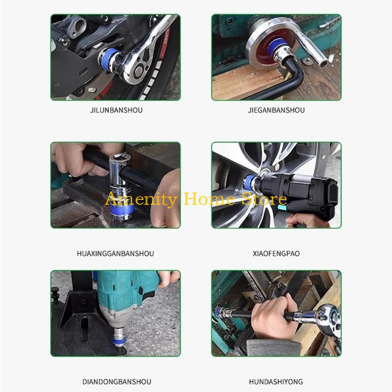 F26C 8 шт. Универсальный набор шестигранных головок для улучшения ремонтных работ