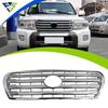 Хромированная решетка переднего бампера для Land Cruiser LC200 2012-2015