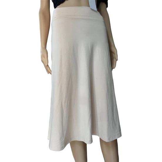 Юбка женская Yousheng длиной до колена, летняя повседневная юбка-трапеция с высокой талией, расклешенная, эластичная, простая юбка-миди с отворотом