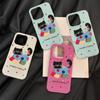 Skin-feel Phone Case for iPhone 11 13 16 Pro Max iPhone XR XS Max 14 15 Pro Max 12 13 Pro Max 16 Plus 13 Pro 14 Pro Cartoon Painted Macaron Colors
