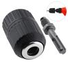 2Pcs/Set Manual Drill Chuck Adapter with Round Shank Connector Converter Tool