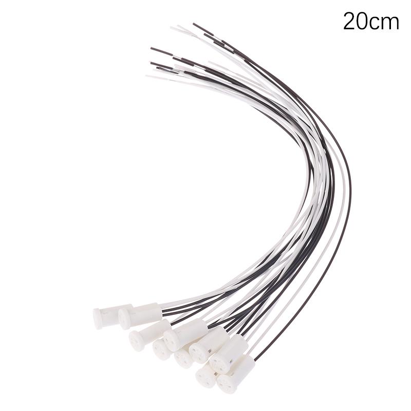 10 шт./лот G4 патрон лампы 10 см/20 см белый/черный G4 патрон лампы для светодиодных головок лампочка галогенная лампочка патрон