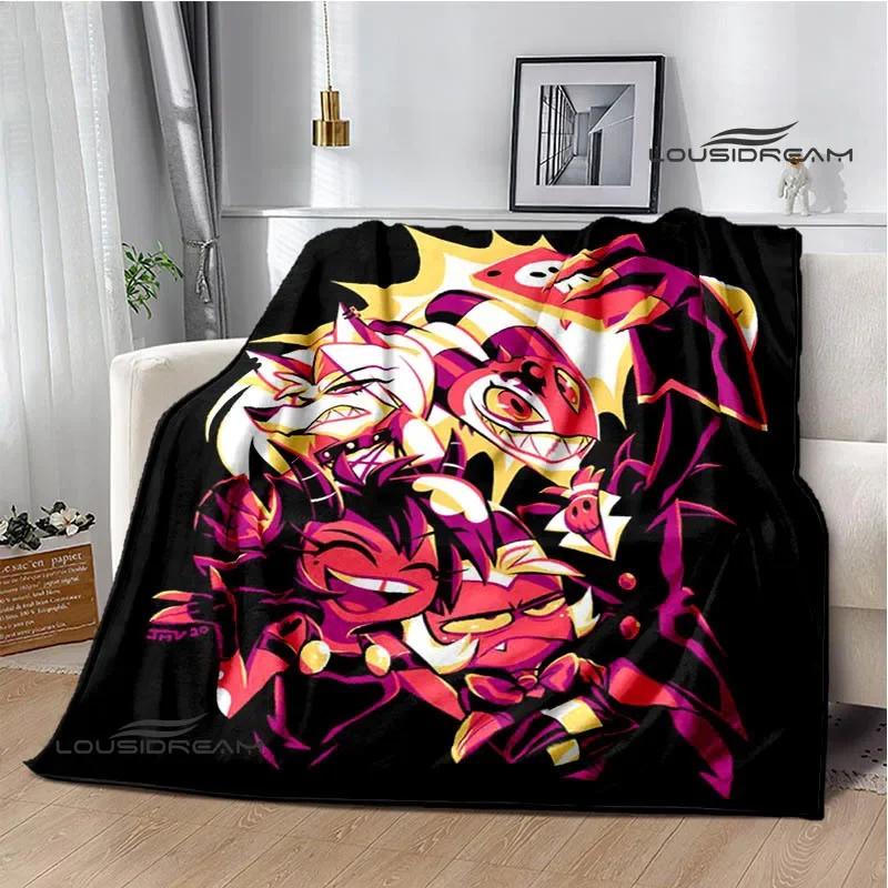 H-Helluva-Boss Cartoon printed blanket Warm Flannel blankets Picnic blanket throw blankets Home bed linings Birthday Gift