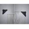Corner protector for furniture boards for the corner of the furniture edge 18-22mm BLACK 4 PCS