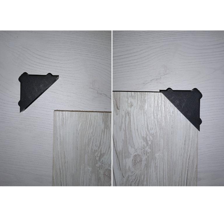Corner protector for furniture boards for the corner of the furniture edge 18-22mm BLACK 4 PCS