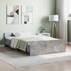 VidaXL Bed Frames Headboard and Footboard Concrete Grey 120x200 Cm 3203743