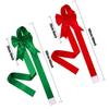 Creative Large Size Christmas Cabinet Door Ribbon Bow Self-adhesive Green/Red Gift Wrapping Bow Window Bow Outdoor