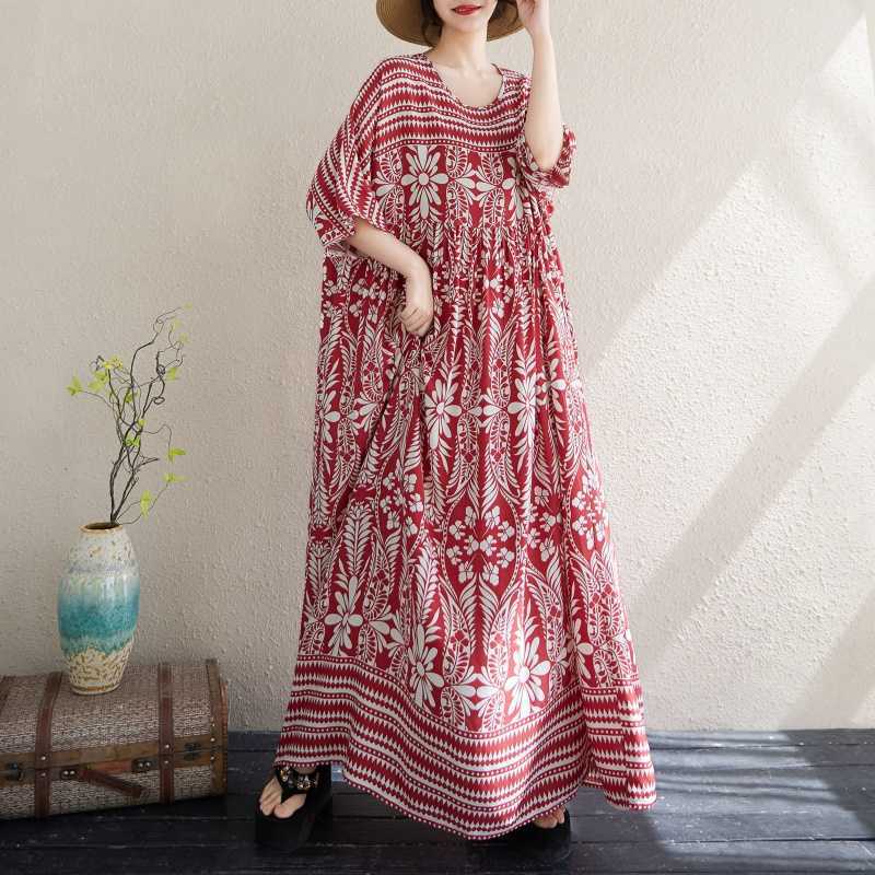 Новое женское свободное платье в стиле бохо