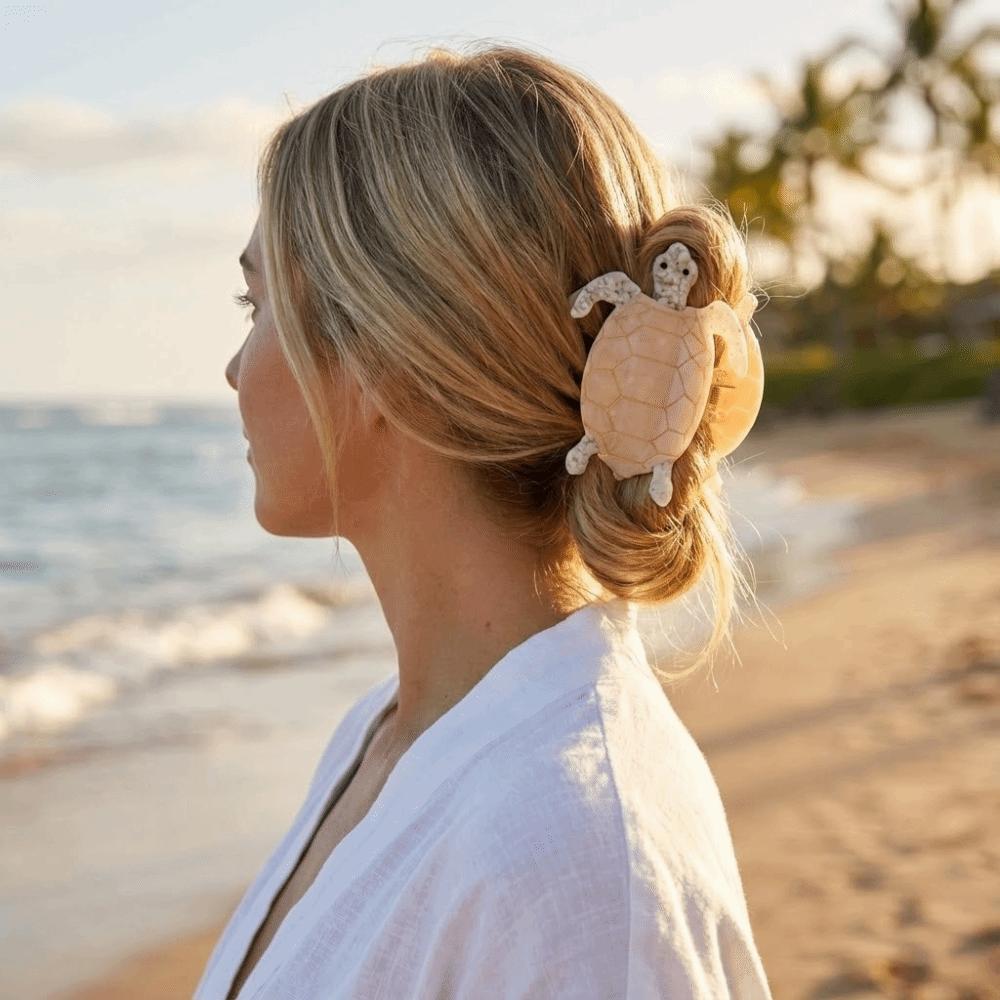 Уксусная Кислота Ацетат Черепаха Коготь для Волос Морское Существо Большая Акула Зажим Забавный Животное Зажим для Волос Девочка