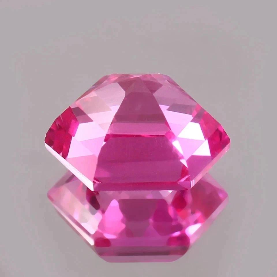 20 Ct Natural Certified Pink Sapphire Hexagon Cut Loose Faceted Gemstone