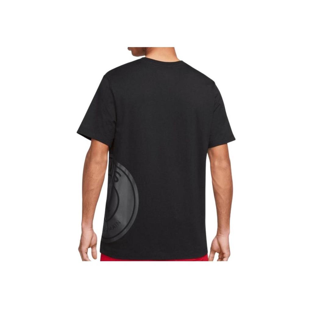 Jordan X Серия коллабораций PSG Футболка мужская с круглым вырезом, коротким рукавом, принтом логотипа с темным узором, однотонная, команда Пари Сен-Жермен DZ2917-010