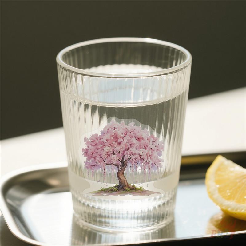50 шт./набор ПЭТ-наклеек с сакурами Водонепроницаемые DIY Модные наклейки-дудлы