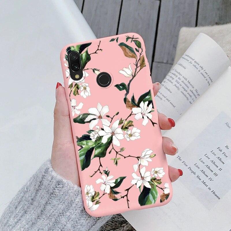 Redmi Note 7 Pro 7S Funda Rainbow Heart Vintage Flowers Leaves Чехол для телефона Мягкий силиконовый чехол-бампер для Xiaomi Redmi Note 7 Противоударная защитная сумка