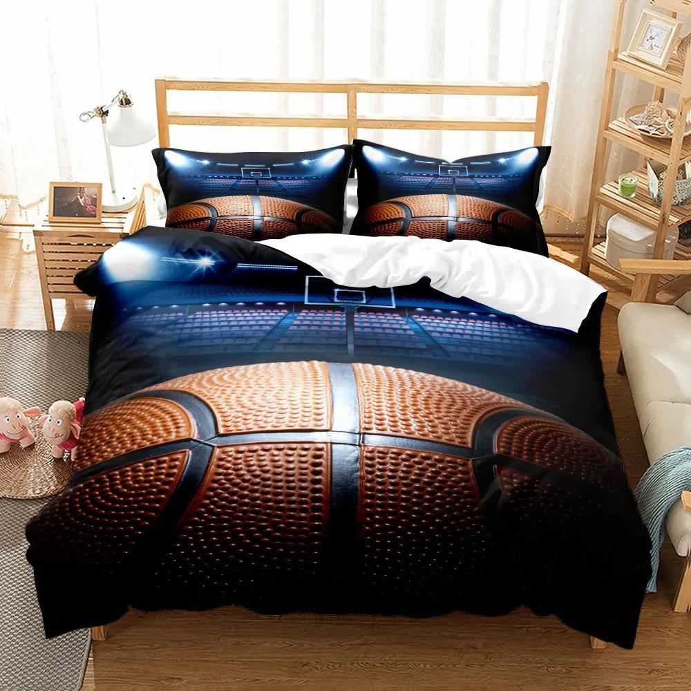 Fantastic Basketball Duvet Cover Set Single Double King Twin Full Queen Bed Linen Set UK US Size