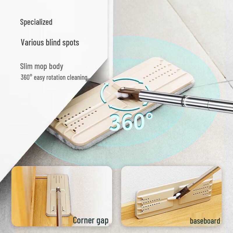 Meiliya Hands-Free Flat Mop Head