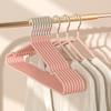 Thick Non-trace Non-slip Coat Hanger Dry and Wet Dual Dip Plastic Coat Hanger To Store Clothes Clothes Drying Rack Clothes Support Hanger